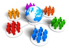 Global communication concept