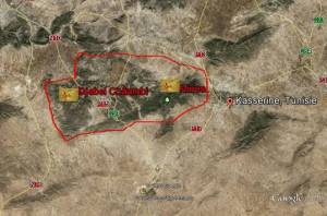 Located in west-central Tunisia on the frontier with Algeria