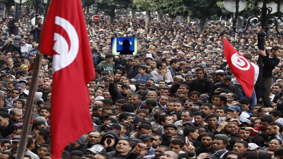 Tunisian protesters.