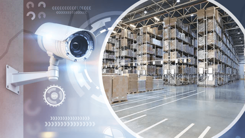 Warehouse security camera. 